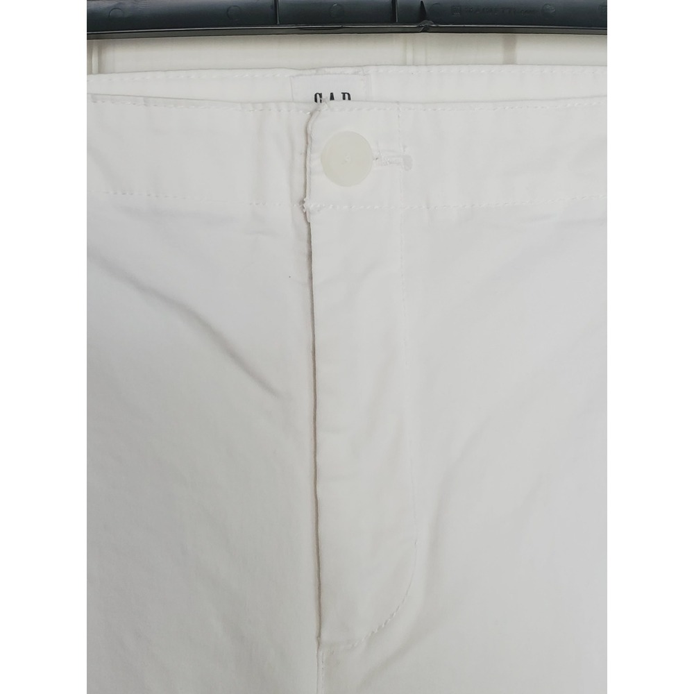 Gap Girlfriend Khaki Pants White Chino Trousers Stretch Casual Plus Size 18 - Picture 3 of 9